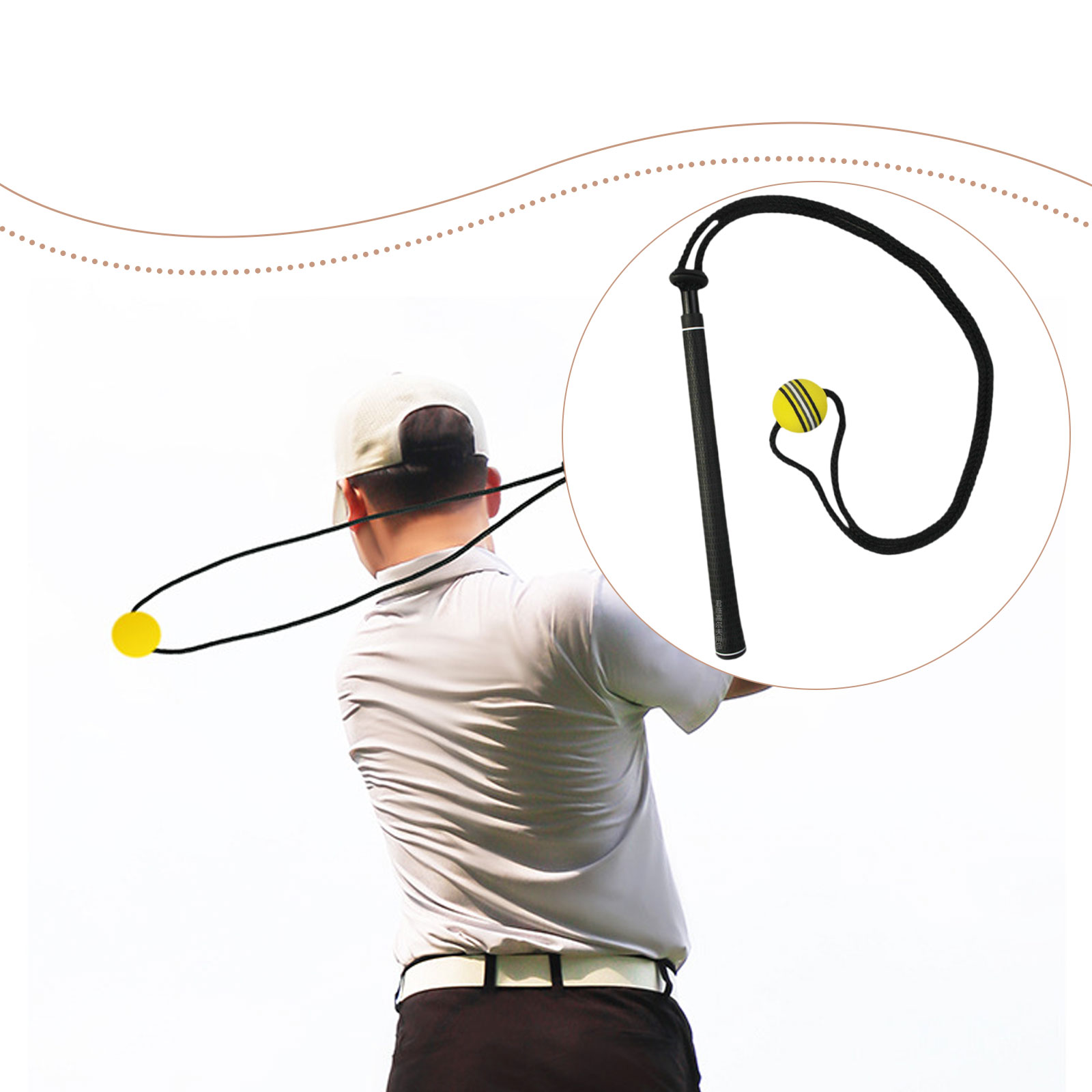 Golf Swing Trainer Corda elast - Golf Equipment Beginners recensione e prezzo