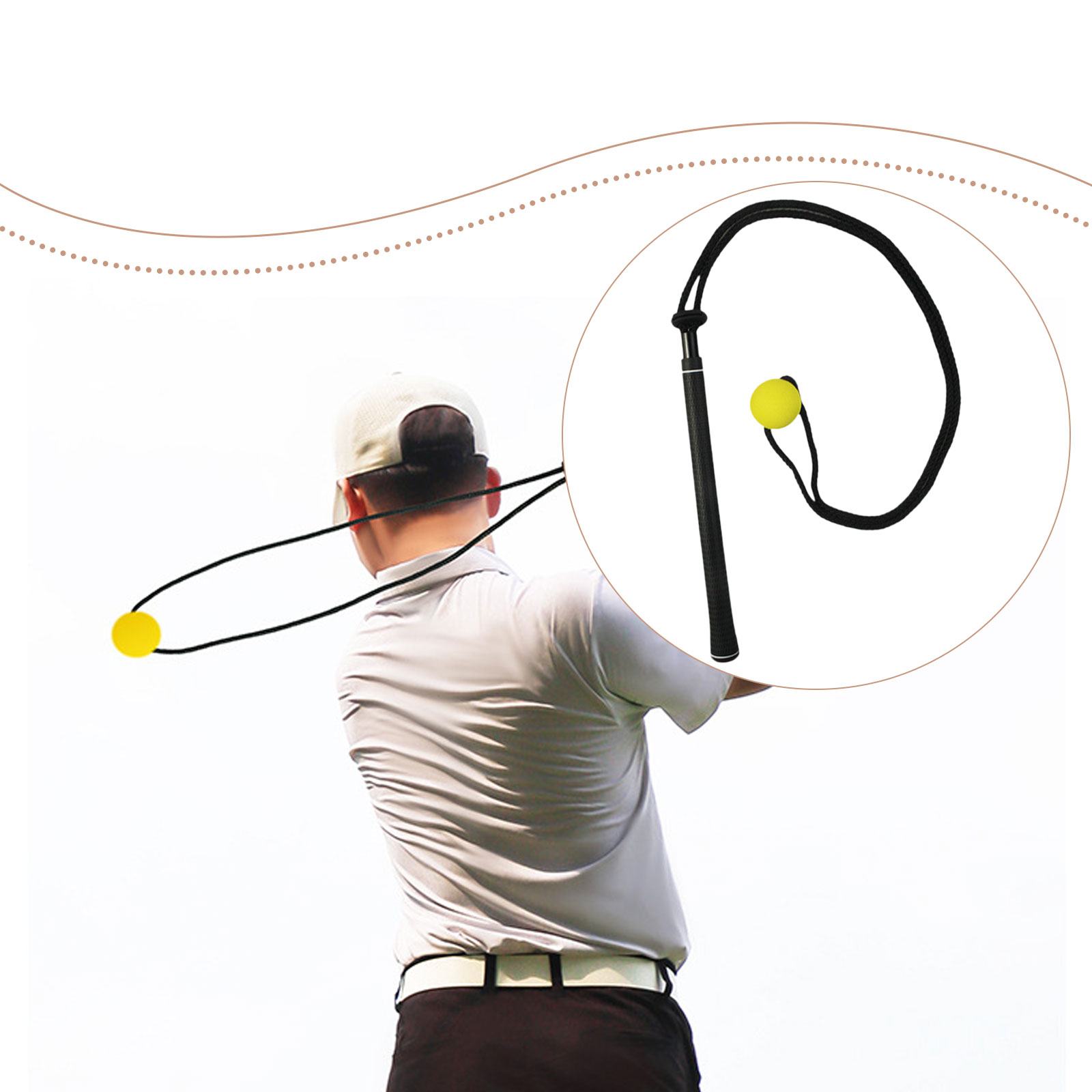 Golf Swing Trainer Corda elast - Golf Equipment Beginners recensione e prezzo