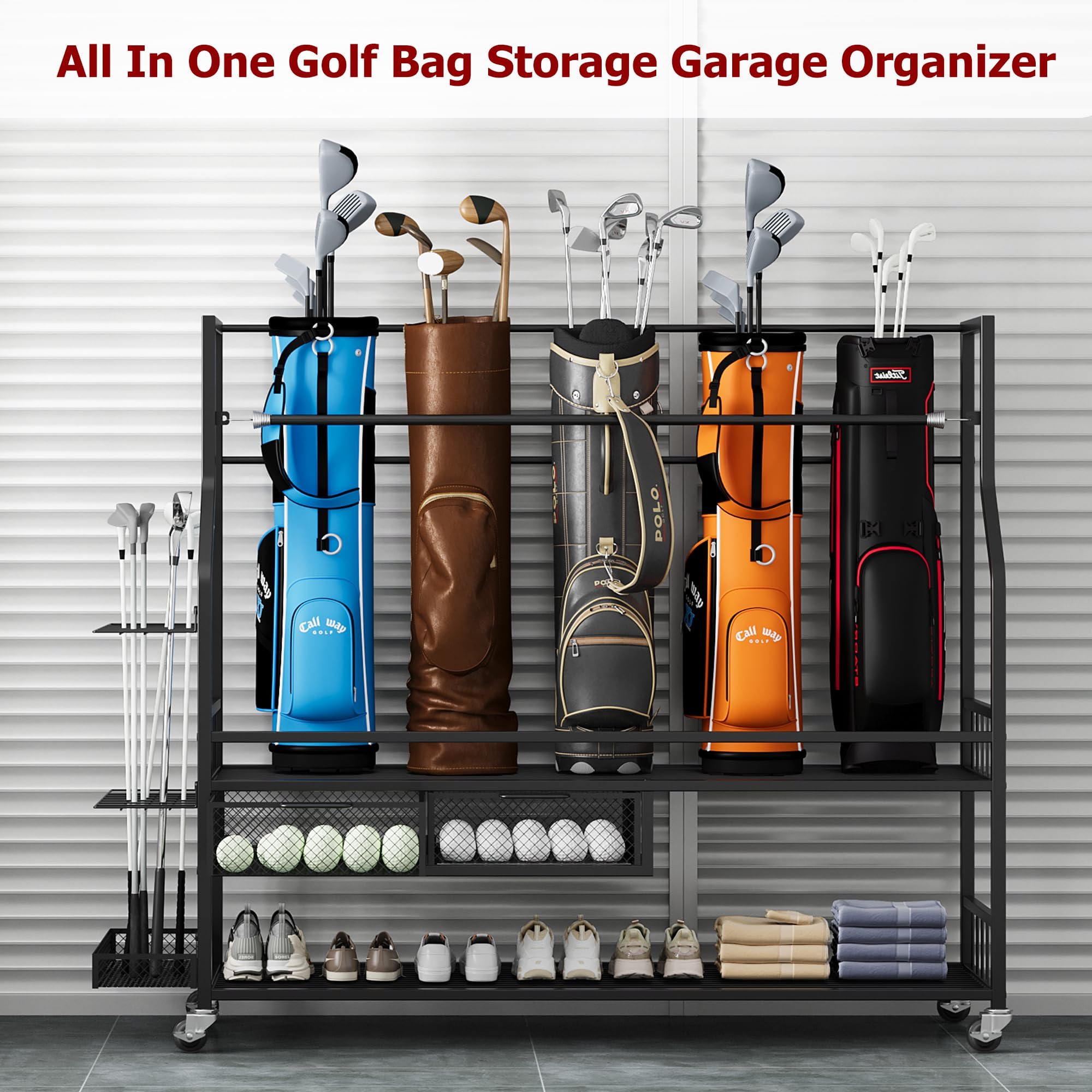 Organizzatore per Sacche da Go - Golf Equipment Garage Organizer recensione e prezzo