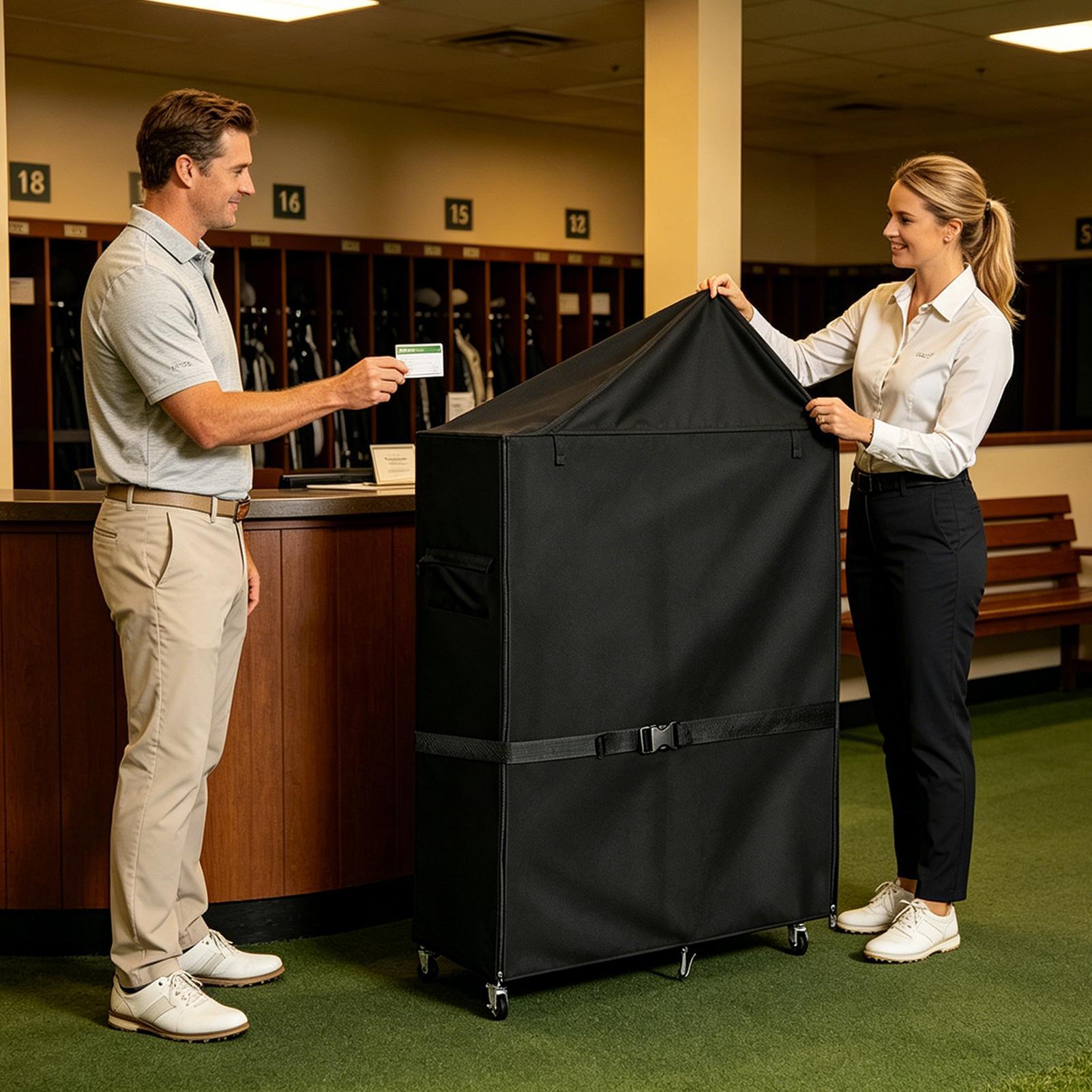 Copertura antipolvere per port - Golf Equipment Garage Organizer recensione e prezzo